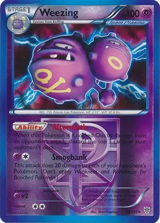 Plasma Storm Weezing #58/135 reverse holo